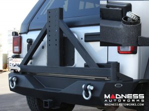 Jeep Wrangler JK Rear Bumper & Tire Carrier - Textured Black Powder Coating Jeep Wrangler JK Rear Bumper & Tire Carrier - Textured Black Powder Coating
